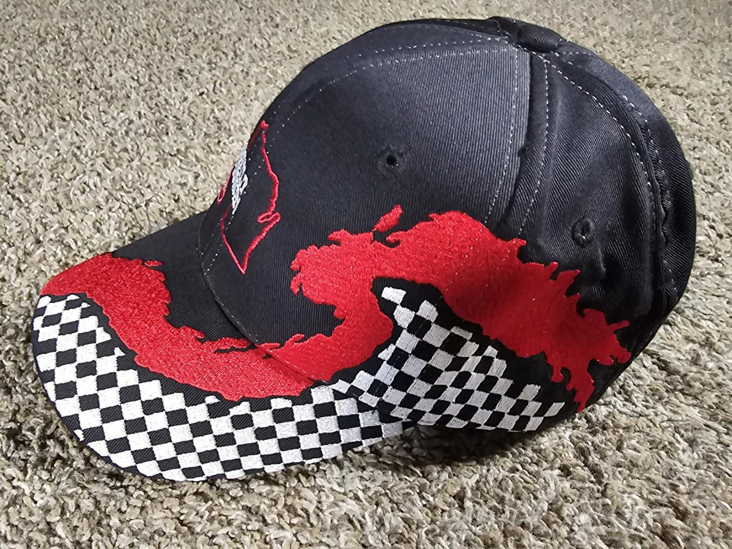 Peterbilt Wisconsin Nissun strapback hat Checkered Flag