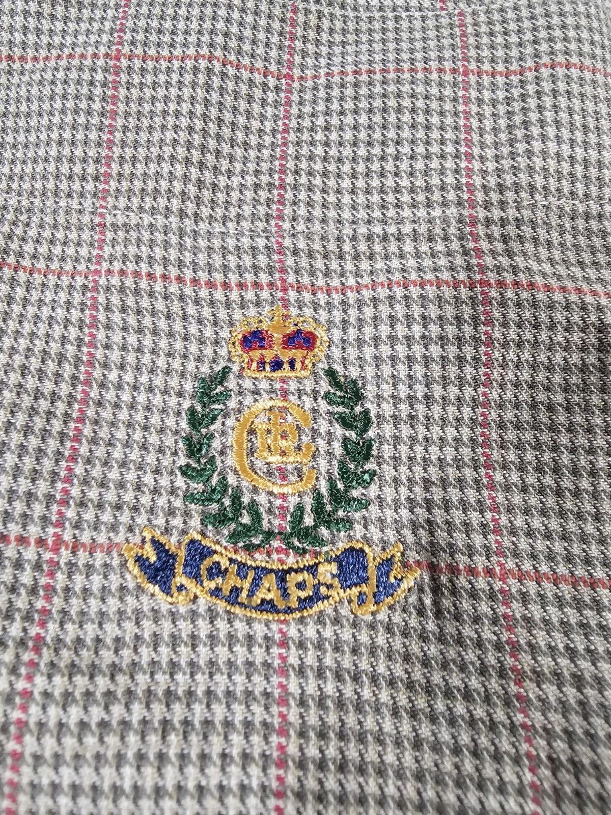 Chaps Ralph Lauren Plaid Houndstooth Shirt XL Pocket Logo