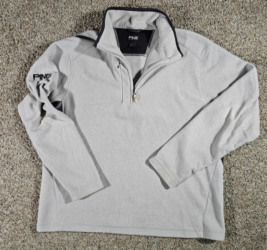 Ping Mens L 1/4 Zip Golf Outdoors Pull Over Jacket Fleece
