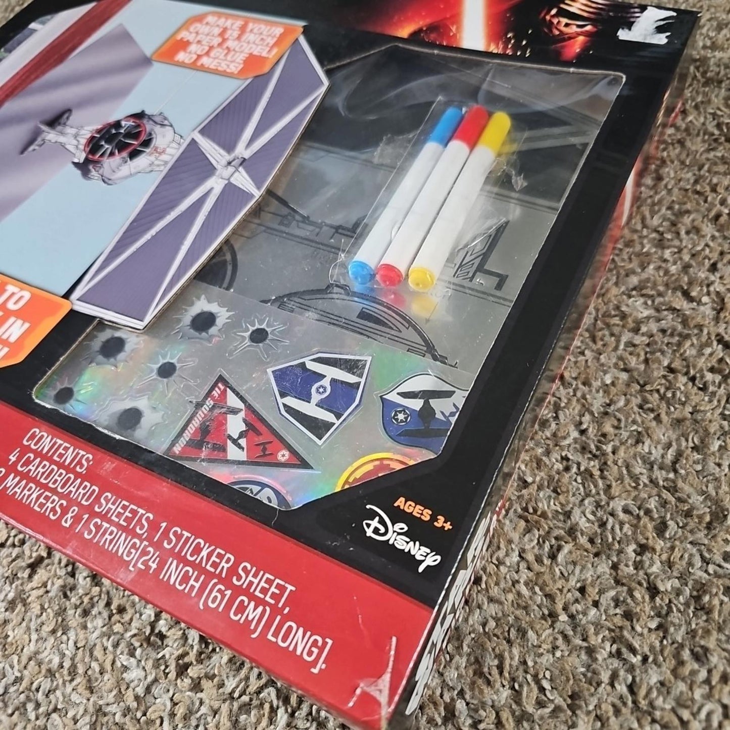 Star Wars TIE Fighter Design N Display 3D Paper Model Kit Sealed New in Box 3+
