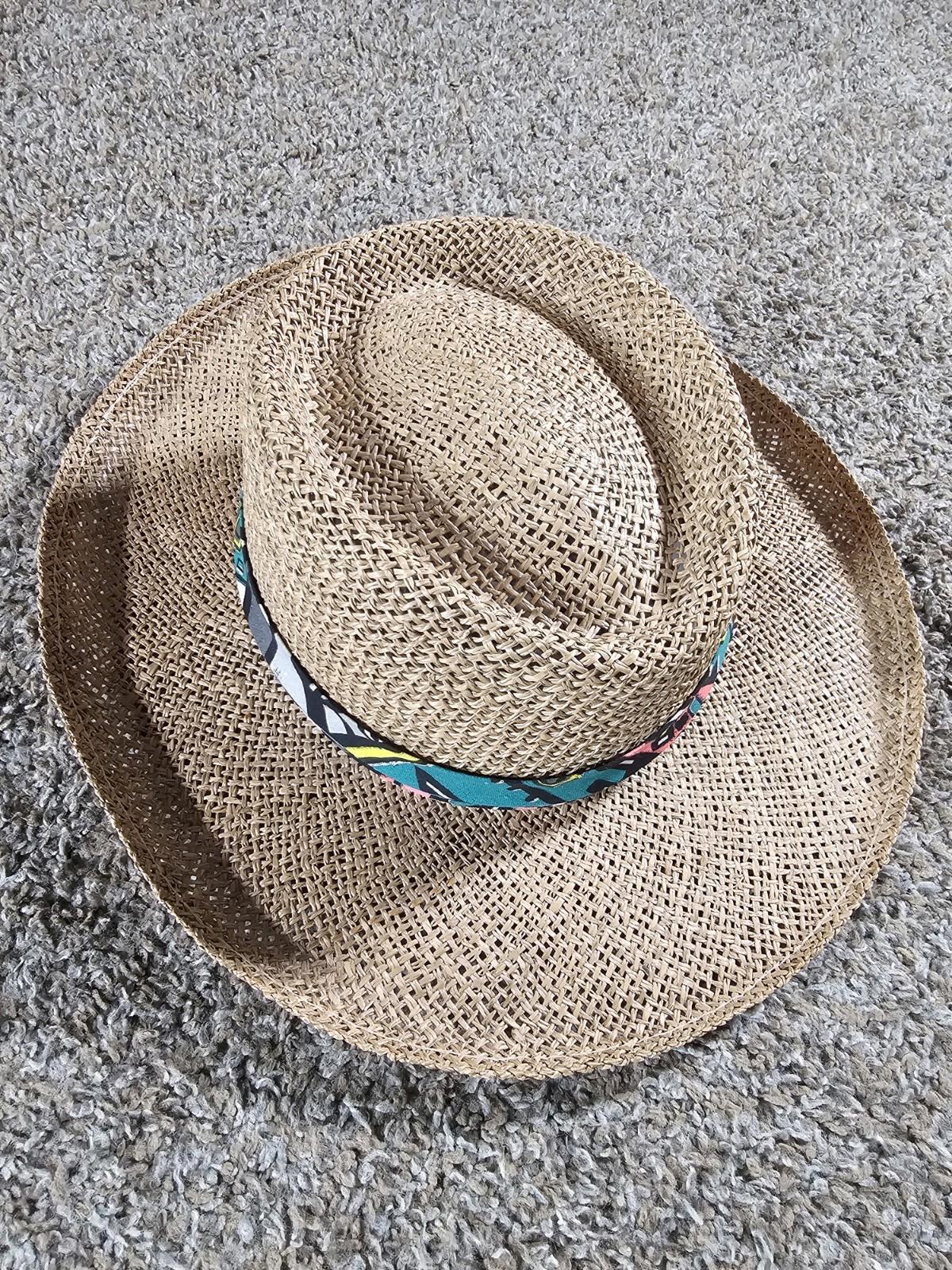 Vintage Eddy Brothers Straw Hat Made In USA S/M