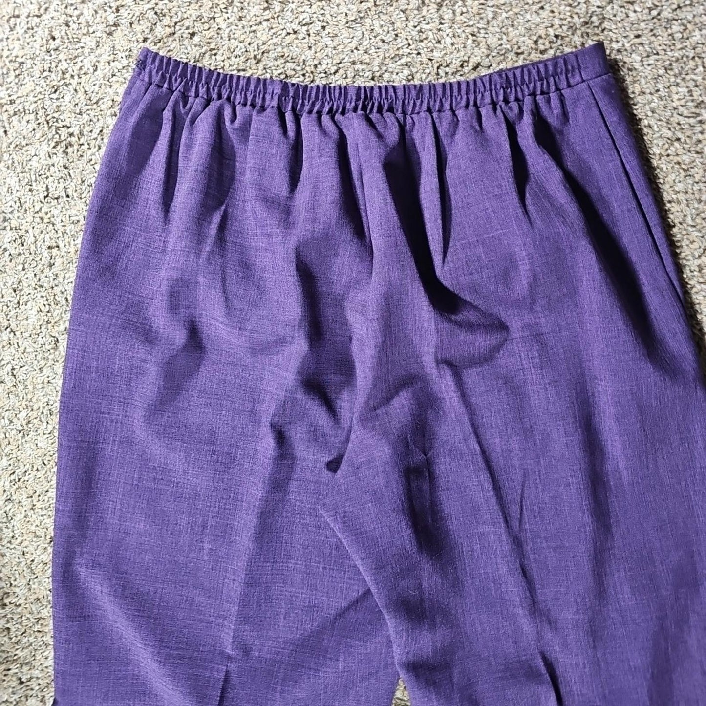 Sag Harbor Dress Purple Pant Suit 3 Piece Sz 16