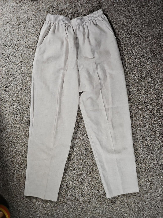 Briggs New York Linen Beige Pants 10S