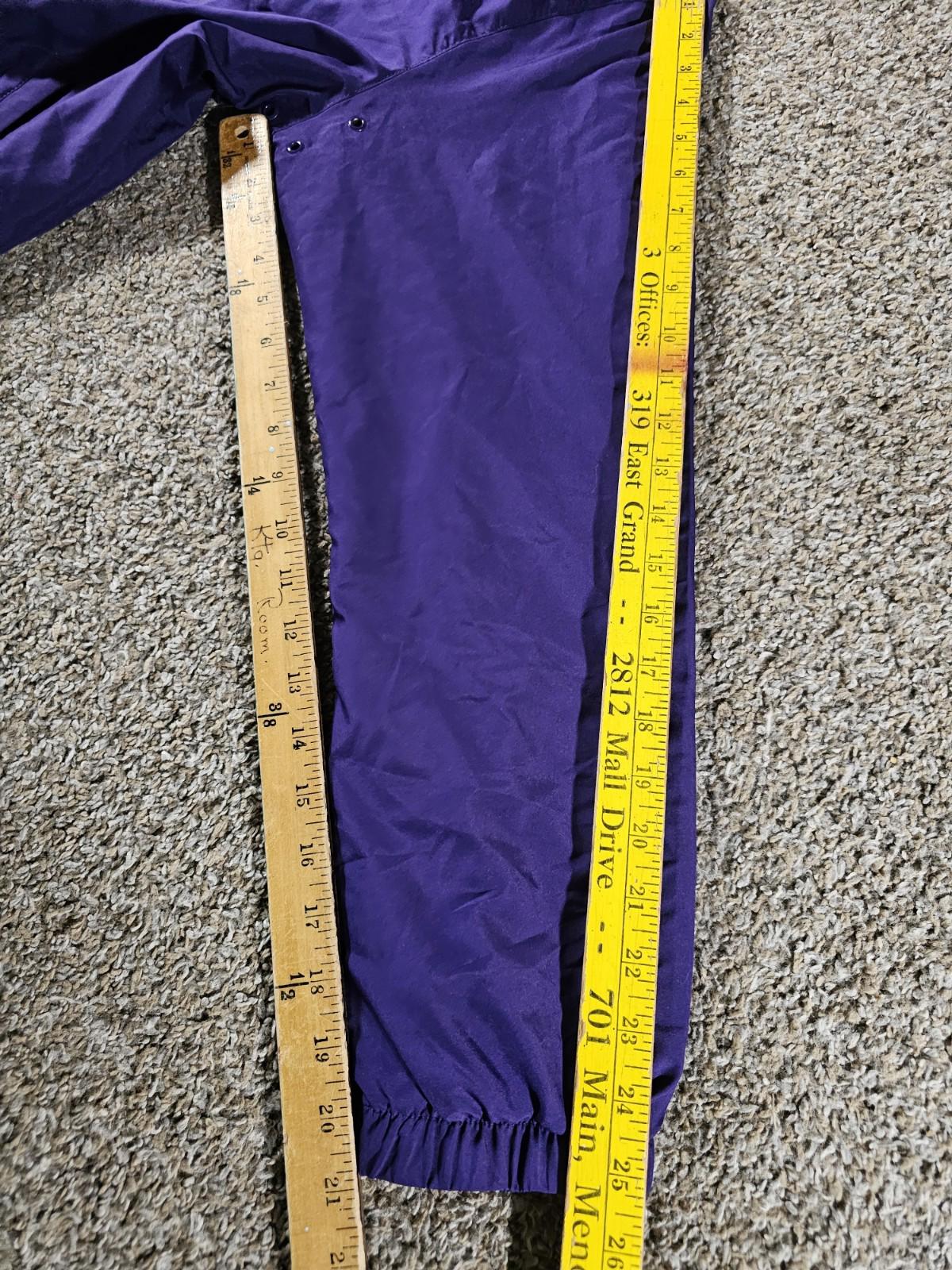 Full Zip Purple New Balance Jacket Vented Zip Pockets LARGE