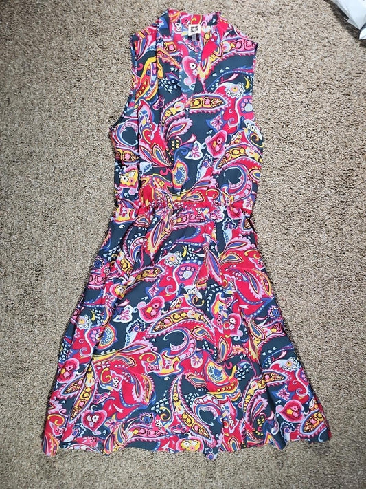 Anne Klein Sz 12 Paisley Dress