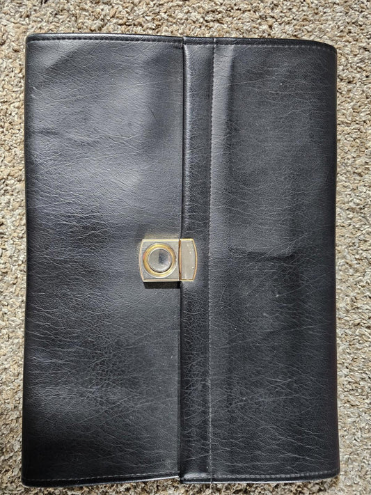 Mallette leather brief portfolio folder Made In France