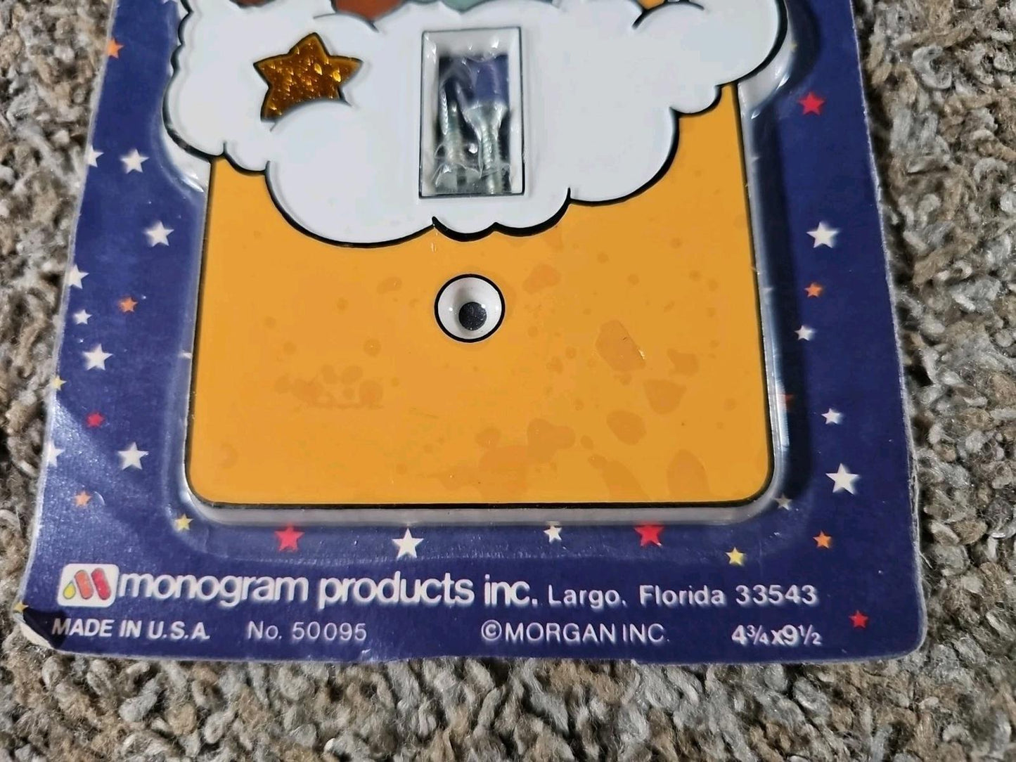 Vintage Angel Babes Cherub Boy Light Switch Plate USA MADE