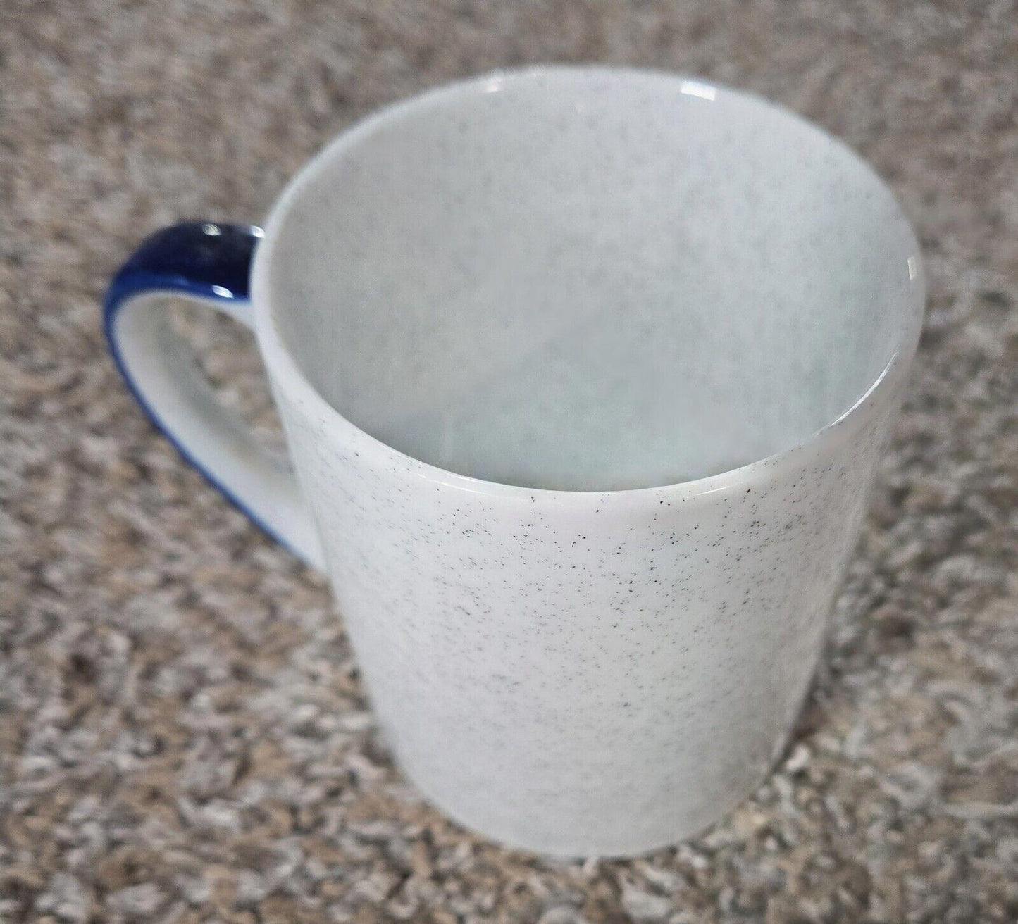 Grand Ole Opry Vtg Coffee Mug Embossed Farmhouse Logo Blue