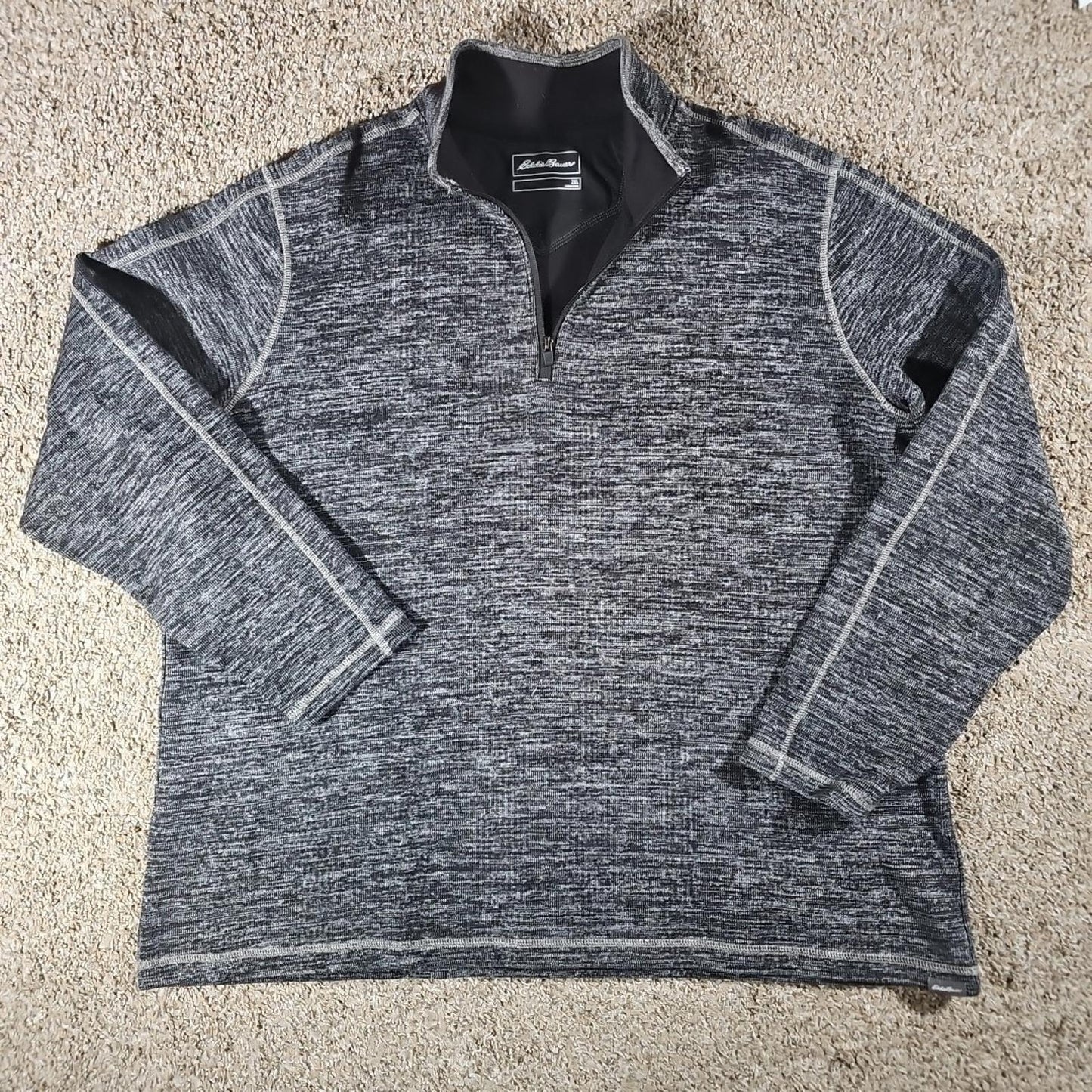 Eddie Bauer XXL Heather 1/4 Zip Sweater
