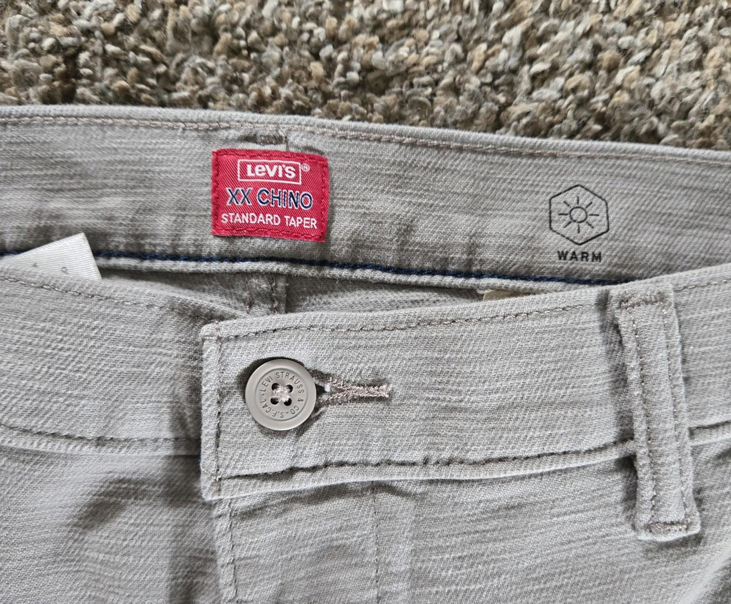 Levis XX Chino Standard Taper Pants Size 34 X 30 See Pics