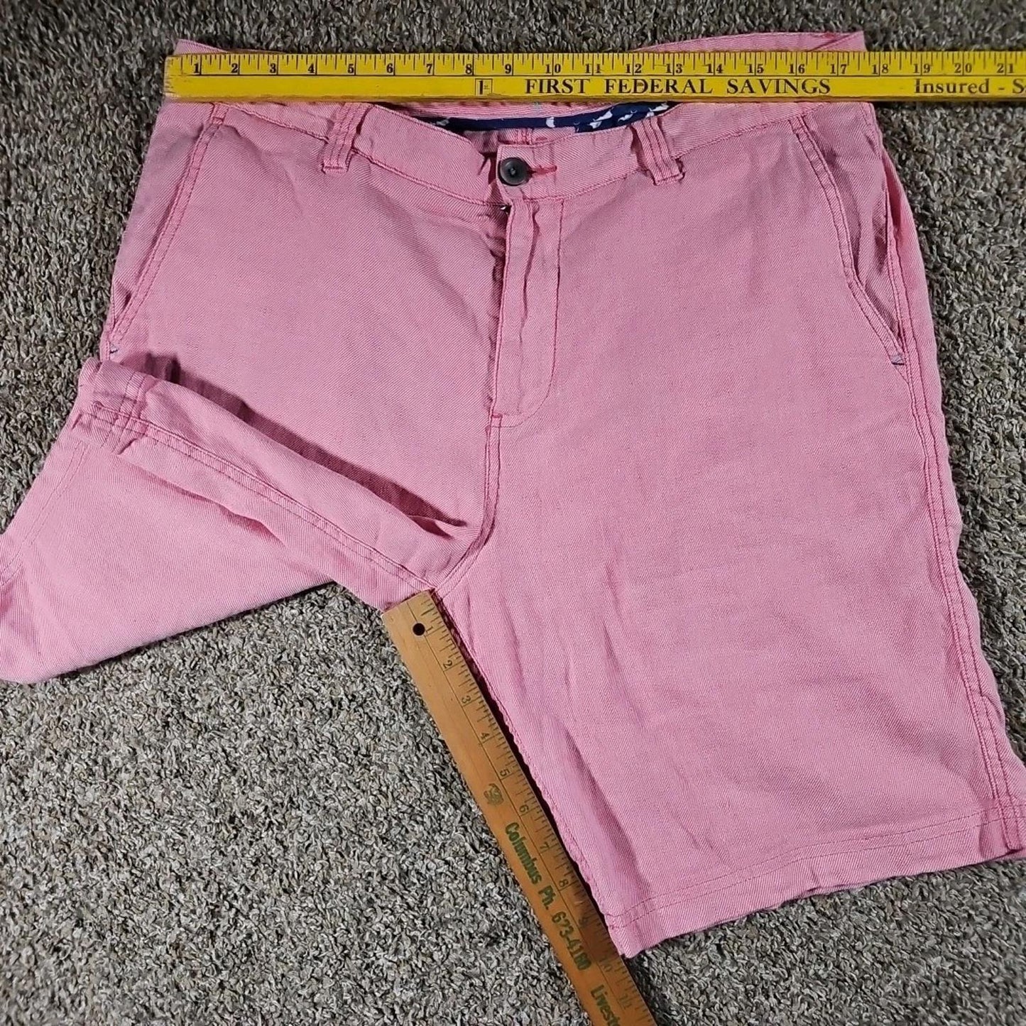 Tommy Bahama Sz 36 Pink Linen Shorts