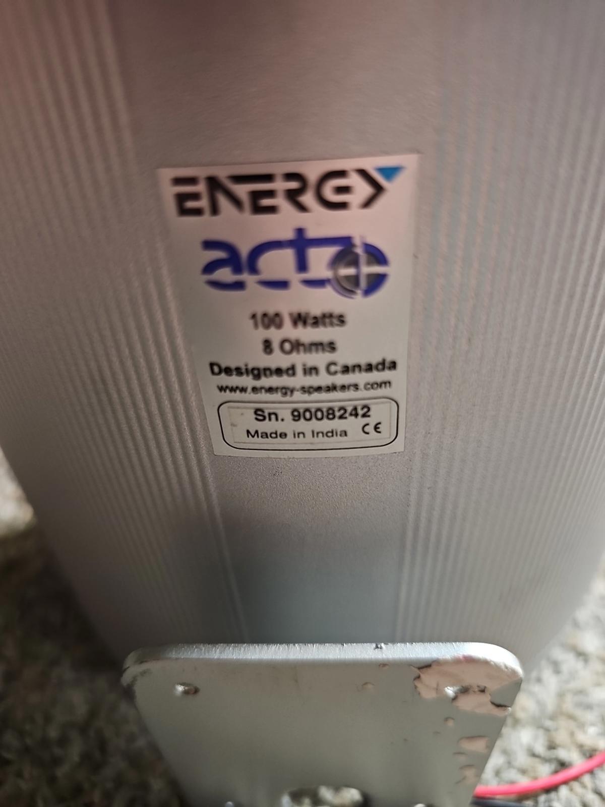 Energy ACT 1 Cinema Replacement Speaker Silver 100 Watts 8 Ohms