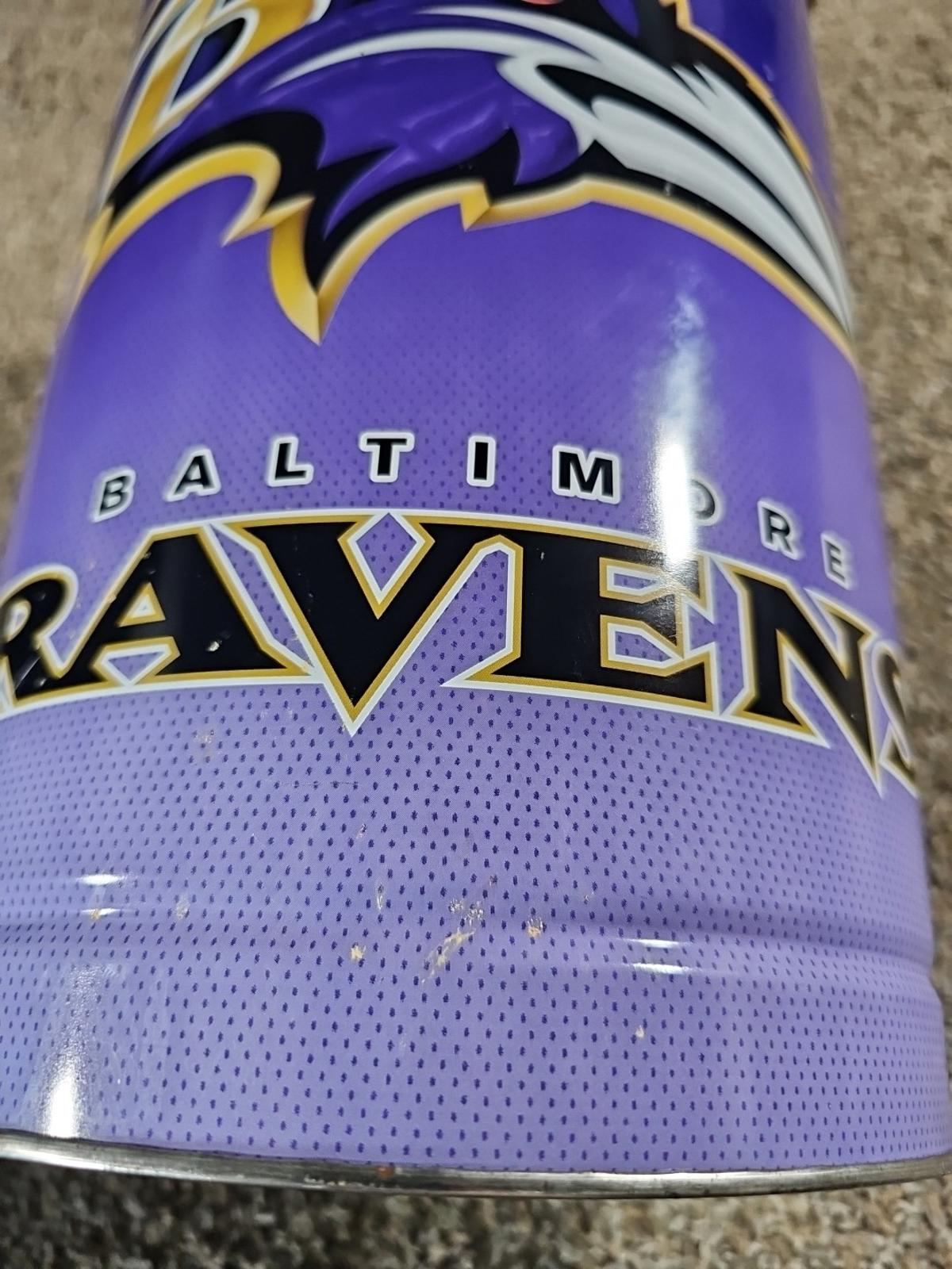 Baltimore Ravens Wincraft Sports USA NFL Metal Trash Can 15"