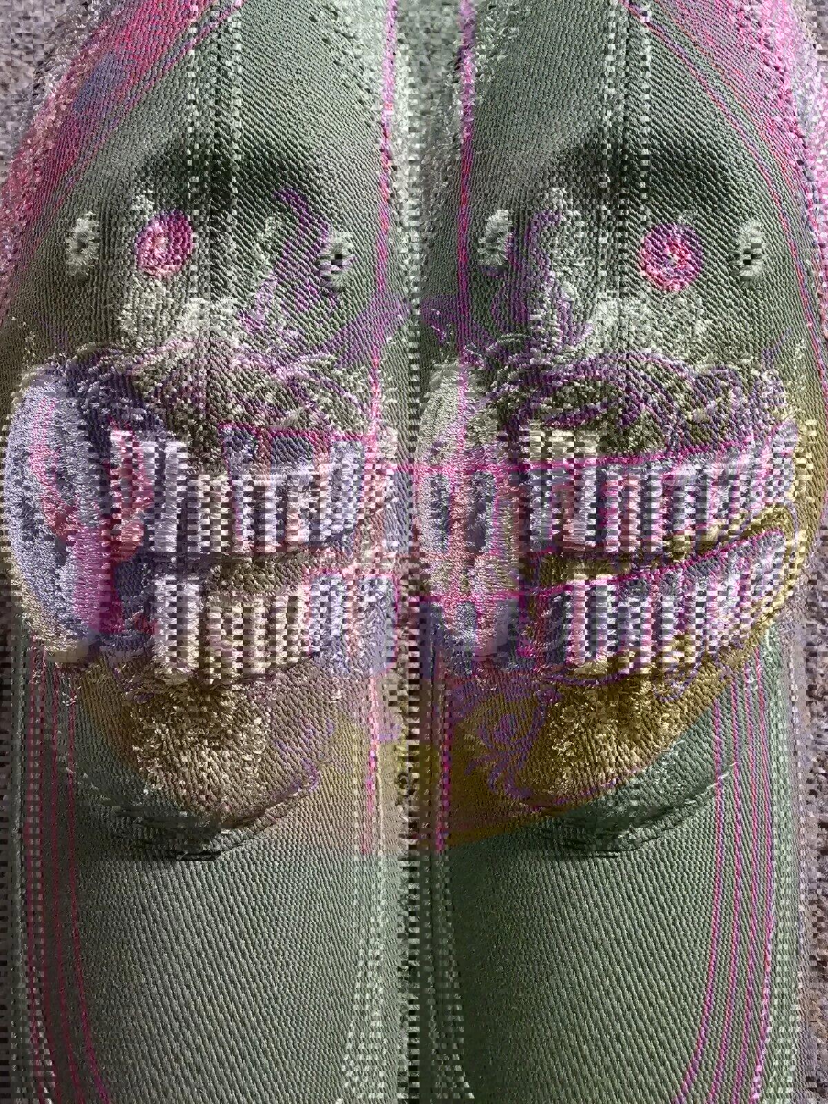 Women's Whitetails Unlimited Embroidered Pink Green Hat