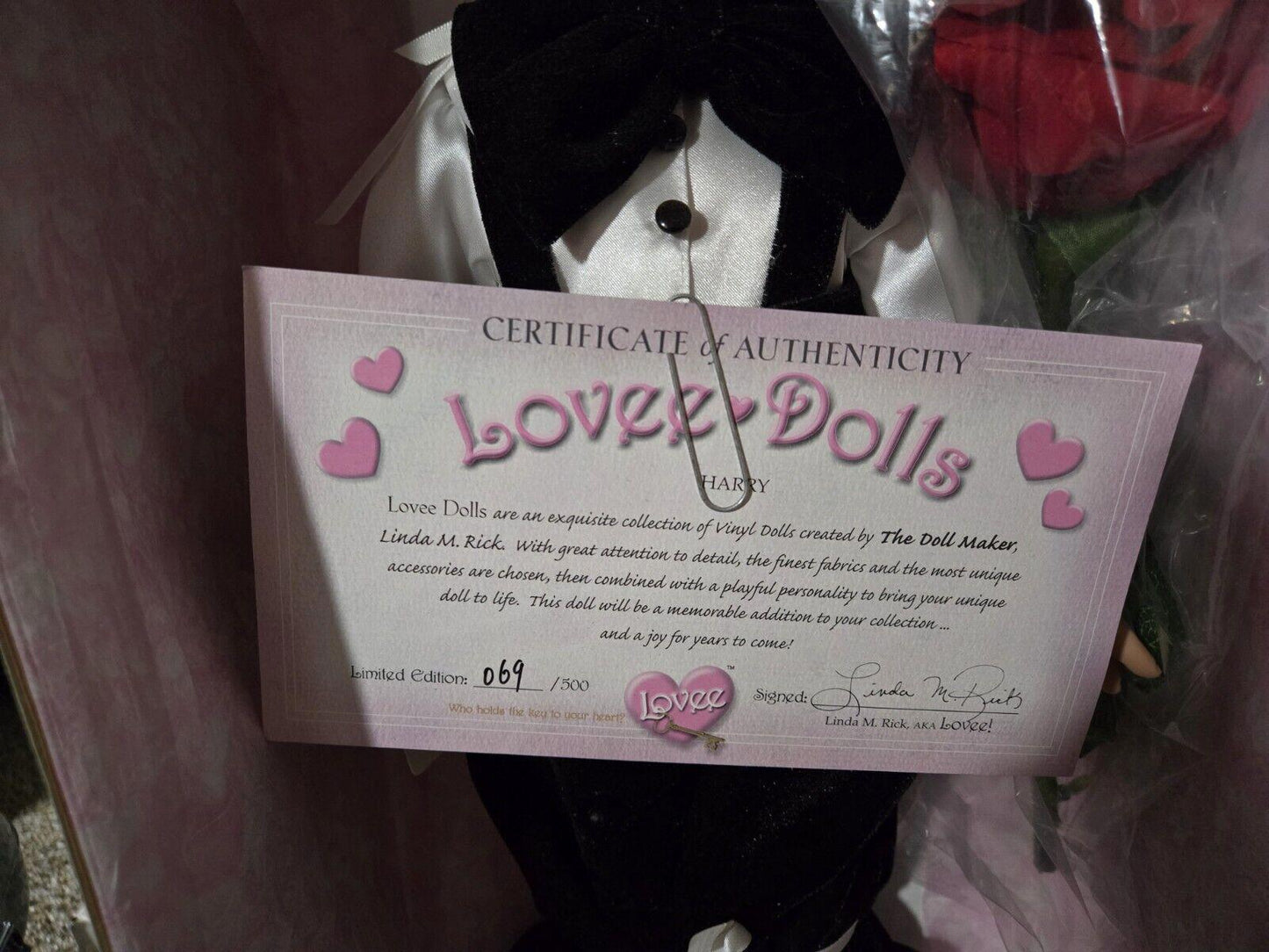 Lovee Dolls "Harry" 1010 Memories Of Yesteryear 69/500 By Linda Rick Doll Maker