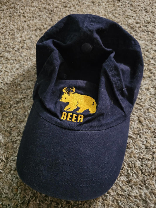 Bear/deer Hat Beer Strapback