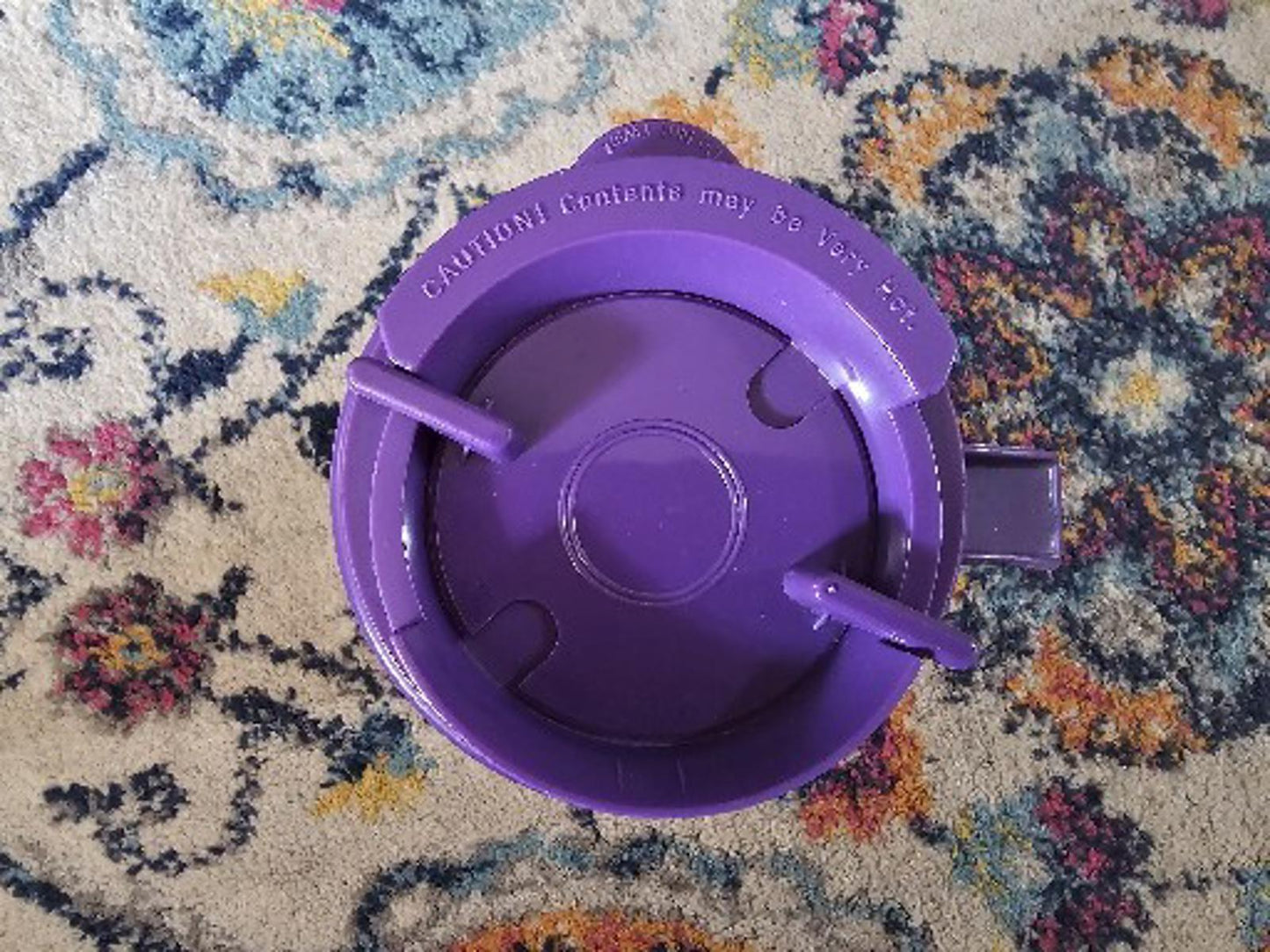 Vintage Whirley Chatterbox Plastic 32oz Thermo Insulated Mug w/Lid EK SUCCESS