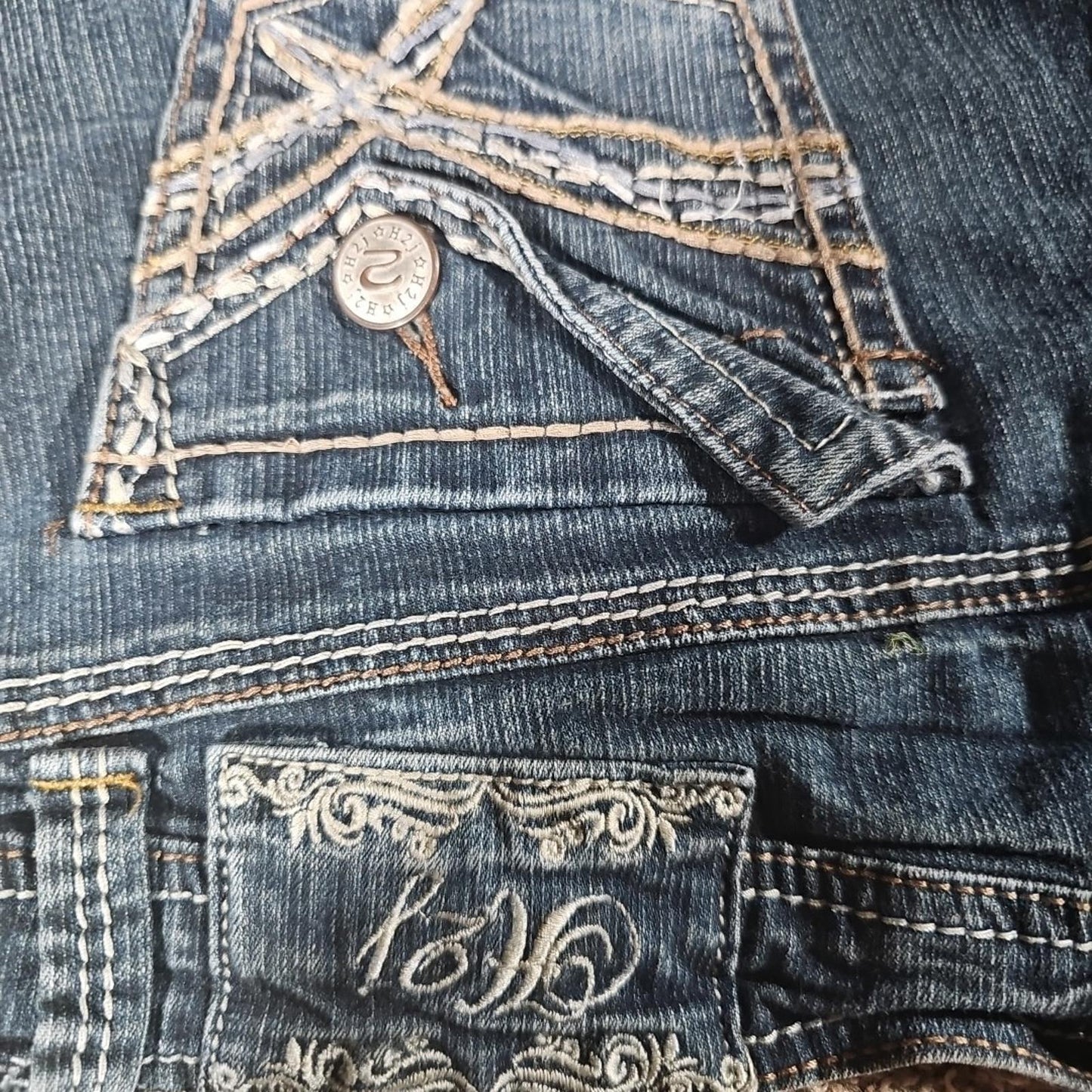 H2J By Hydraulic Cuffed Denim Shorts sz 5/6