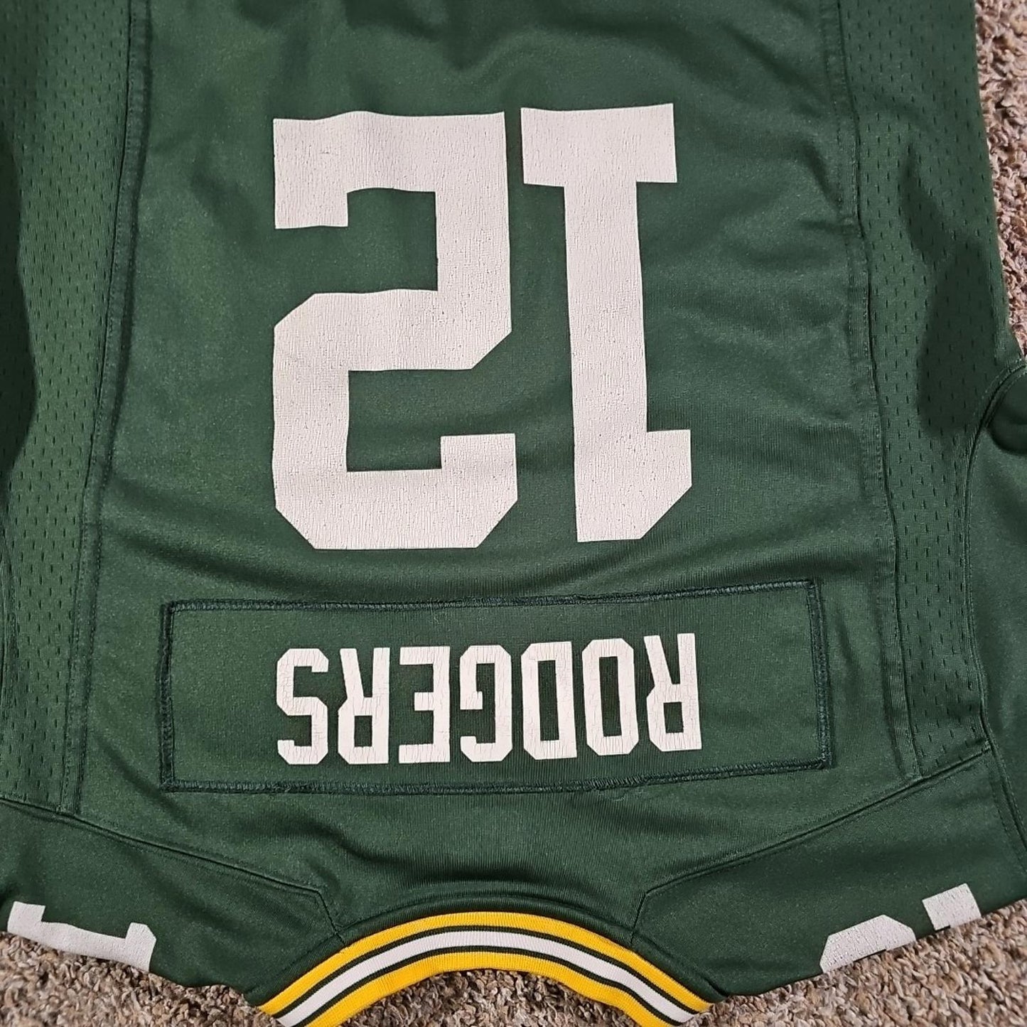 NIKE On-field Boys L 12 Aaron Rodgers #12 Jersey