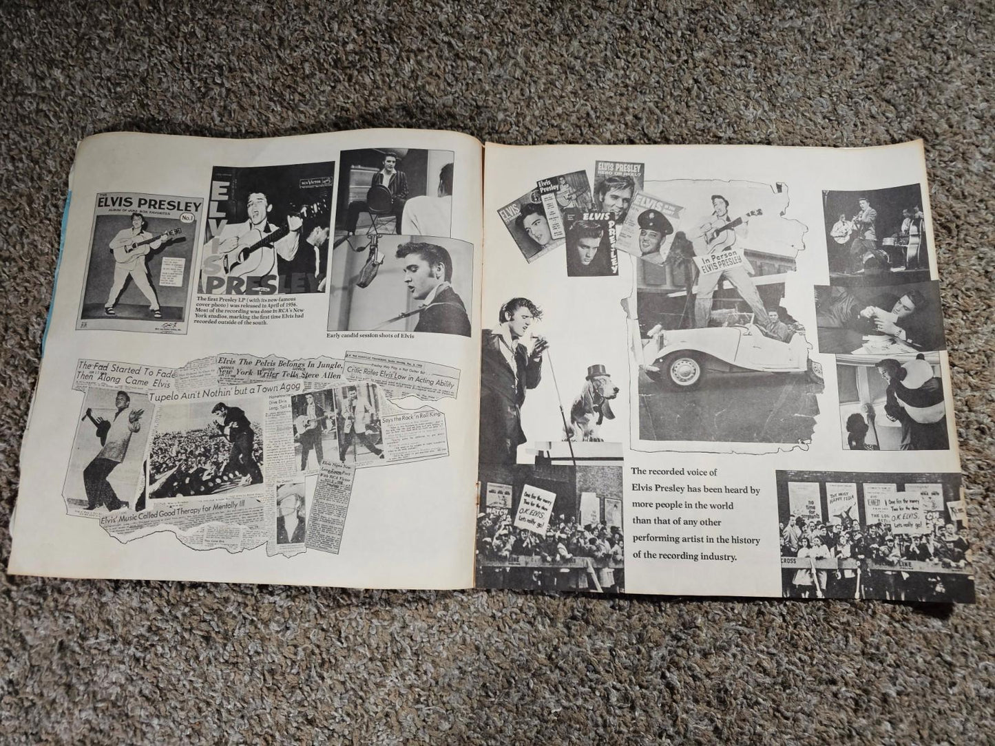 ELVIS PRESLEY ELVIS A LEGENDARY PERFORMER Booklet