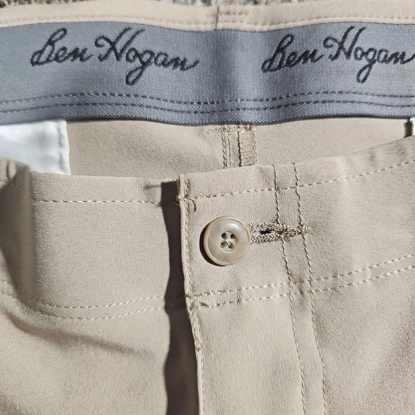 Ben Hogan Sz 38 Khaki Golf Shorts