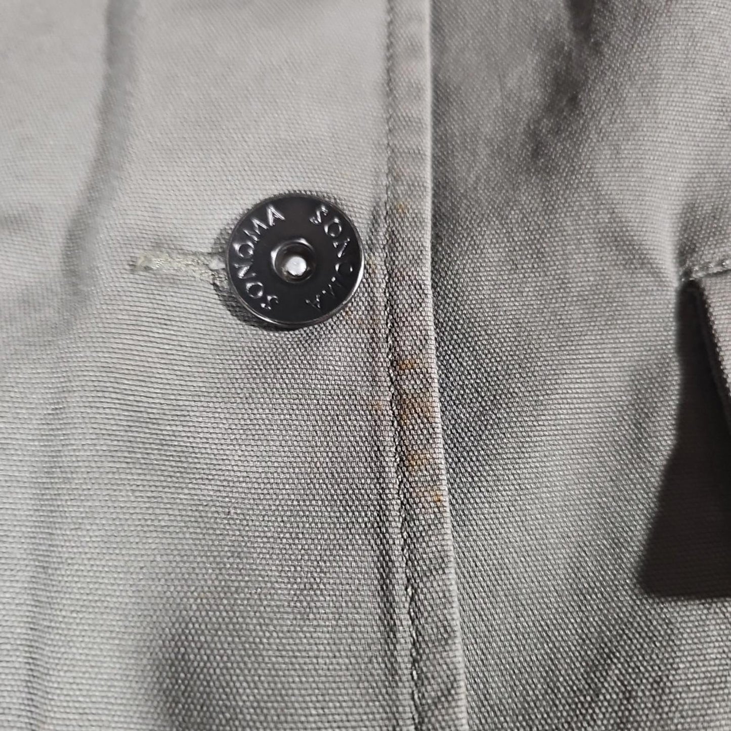 Sonoma L Green Button Up Army Style Jacket