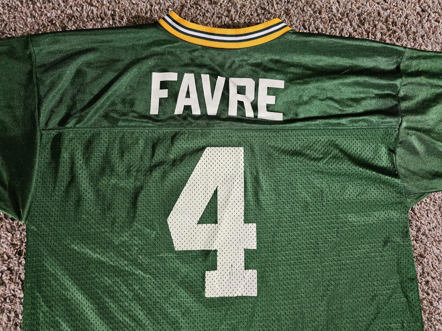 Vintage Logo Brett Favre NFL Football Jersey Youth XL 18-20