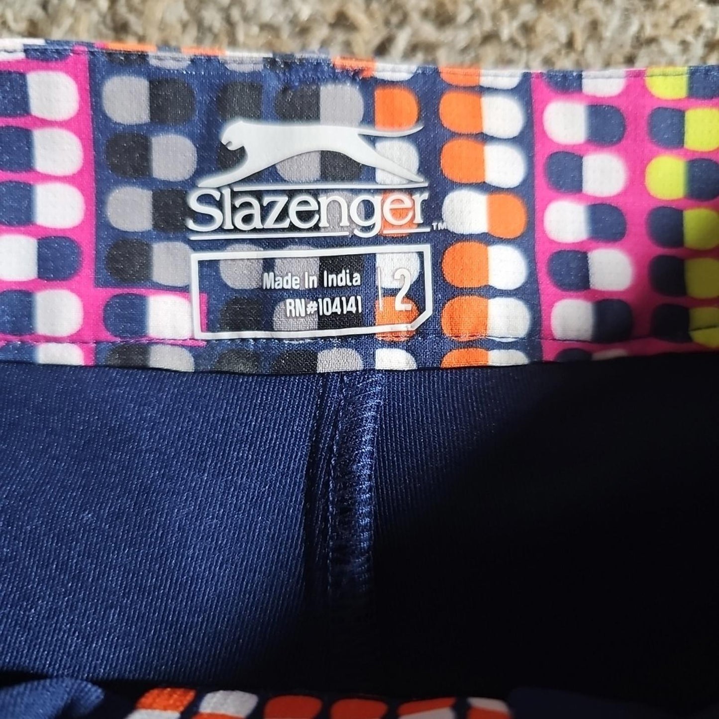 Slazenger Sz 2 Golf Skirt With Under Shorts
