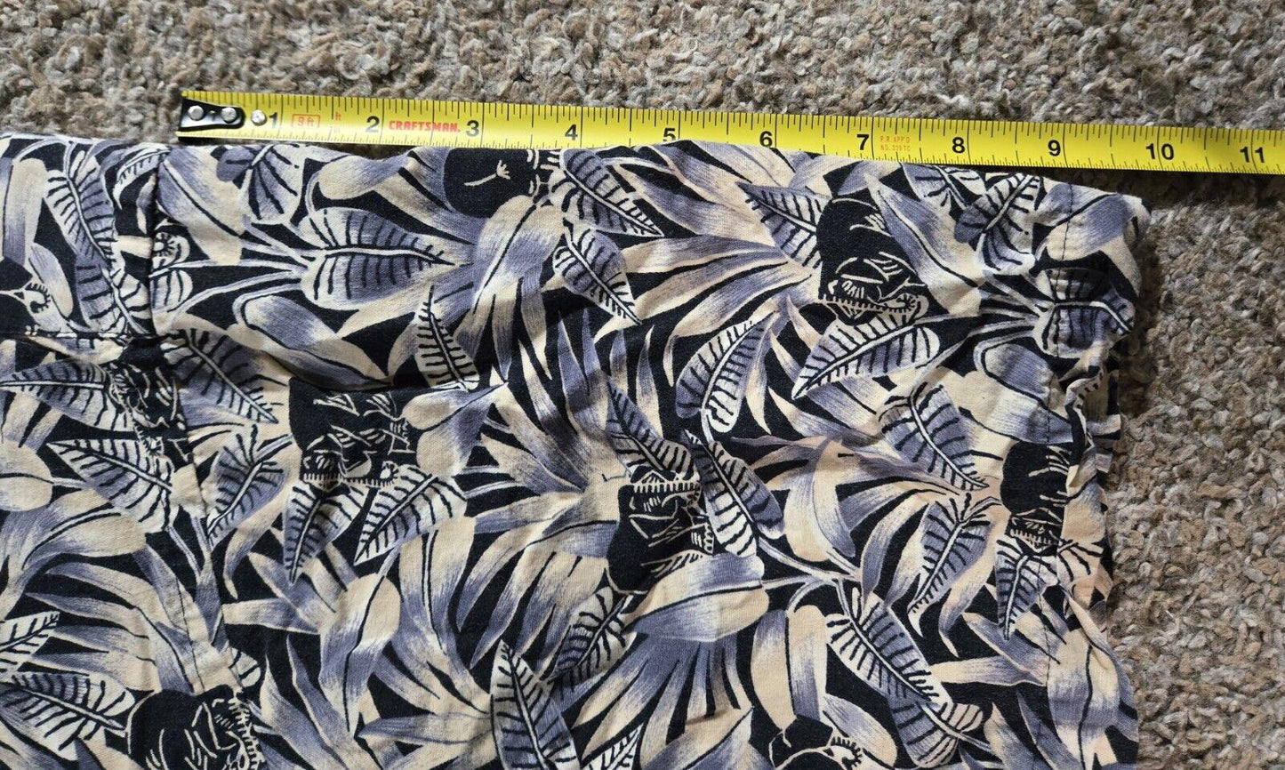 Pierre Cardin Hawaiian Print Button Down Shirt Elephants XL
