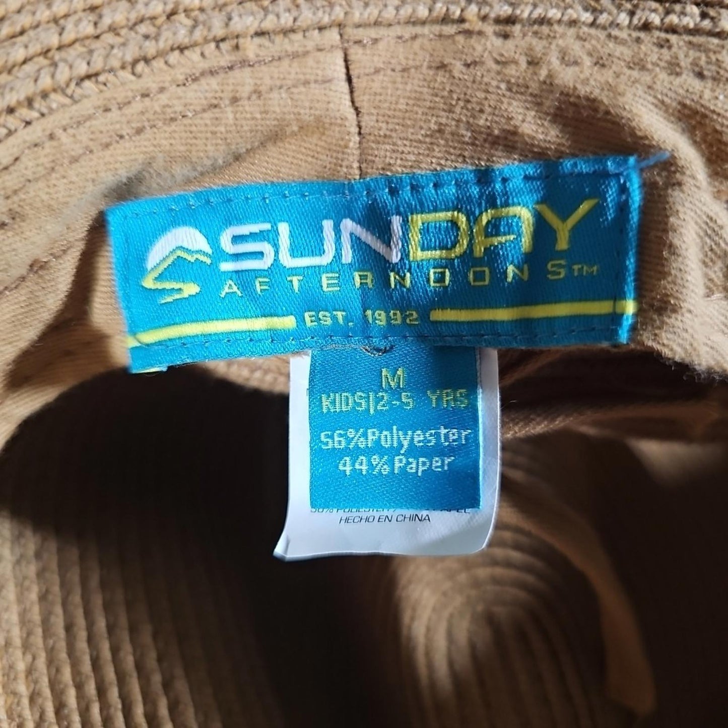 Sunday Afternoons Paper Fedora Hat M Kids 2-5yrs