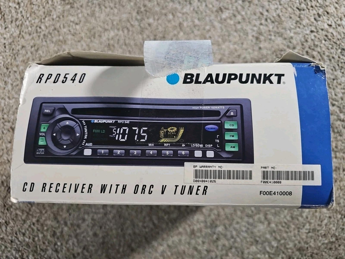 Blaupunkt RPD540 CD Receiver