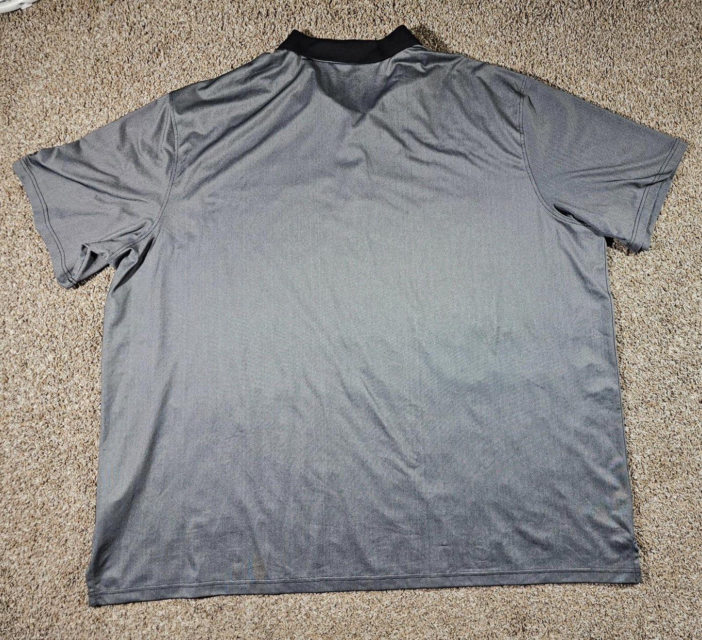 Reebok Golf 6xl Gray Black Polo Shirt