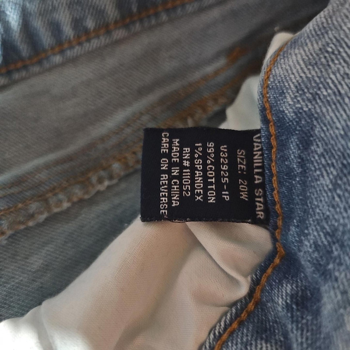 Vanilla Star 20W Distressed Blue Jeans Shorts