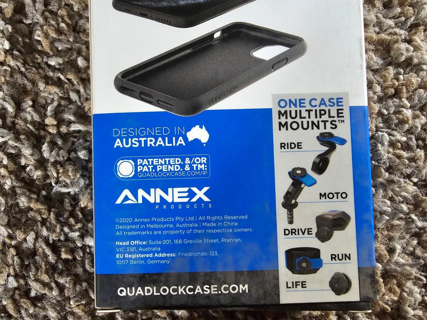 Quad Lock Apple iPhone 11 pro case NIB Old Stock