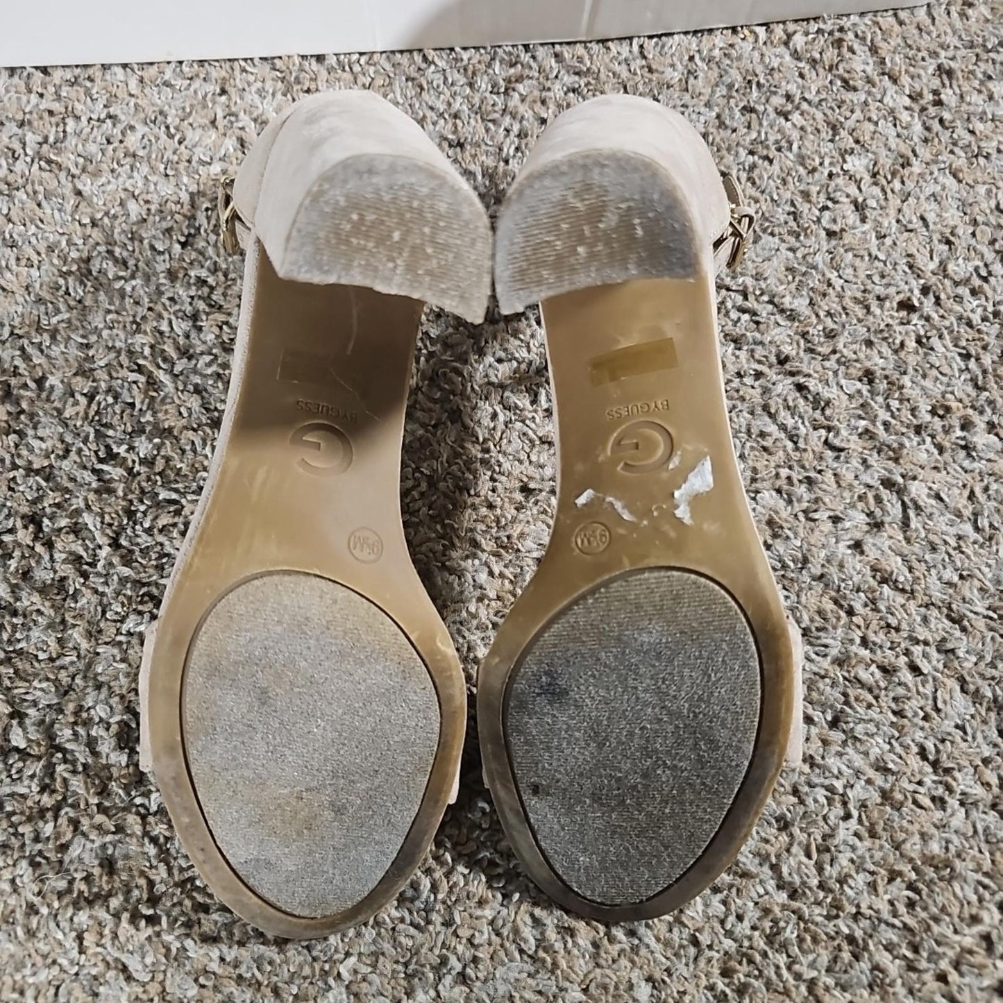 G By Guess Shantel Sandal Strap Open Toe Block Heel 9.5