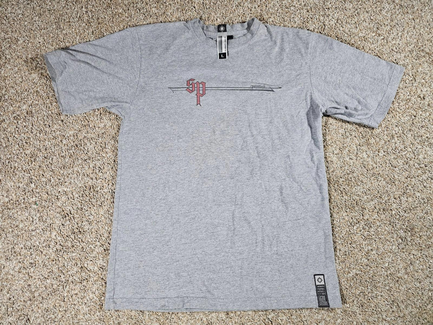 Smart Parts authentic paintball apparel t-shirt Size L Gray