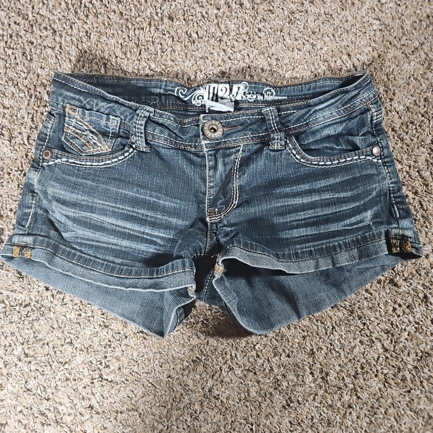 H2J By Hydraulic Cuffed Denim Shorts sz 5/6