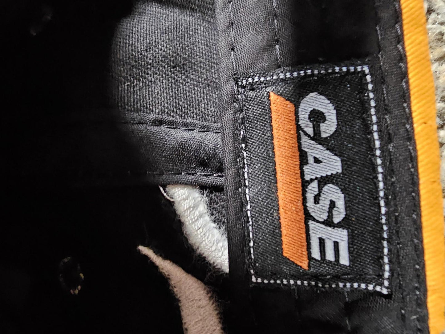 CASE Black & Yellow Graphic Flame Design Adjustable Cap Hat