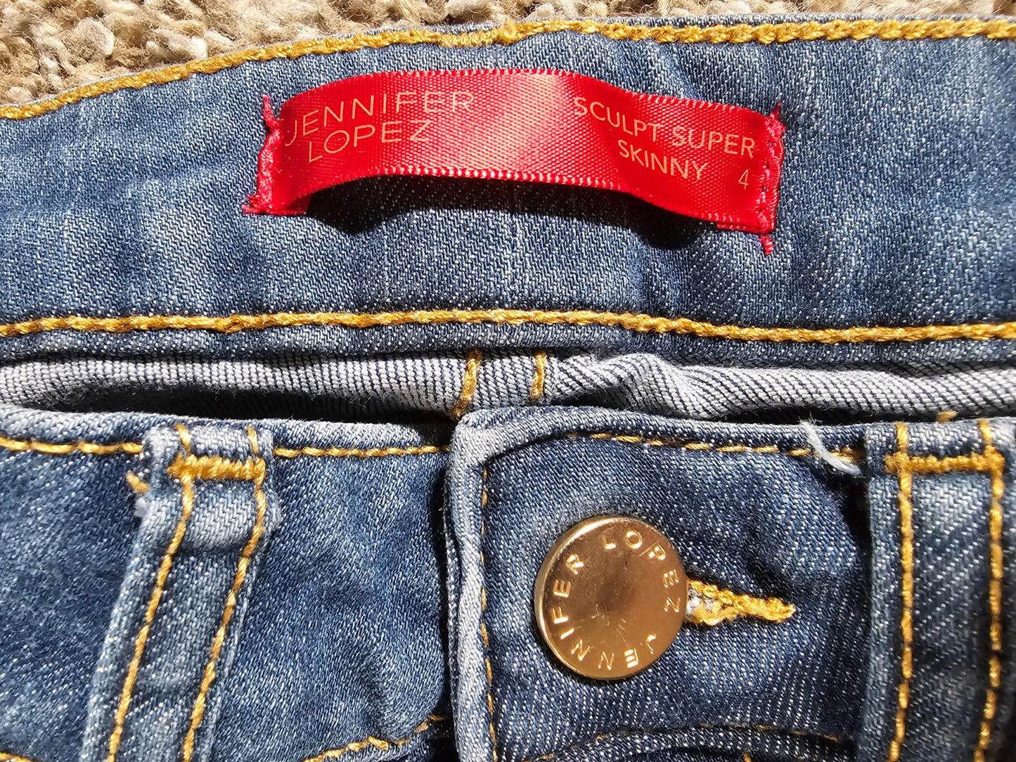 jennifer lopez sculpt super skinny size 4 jeans