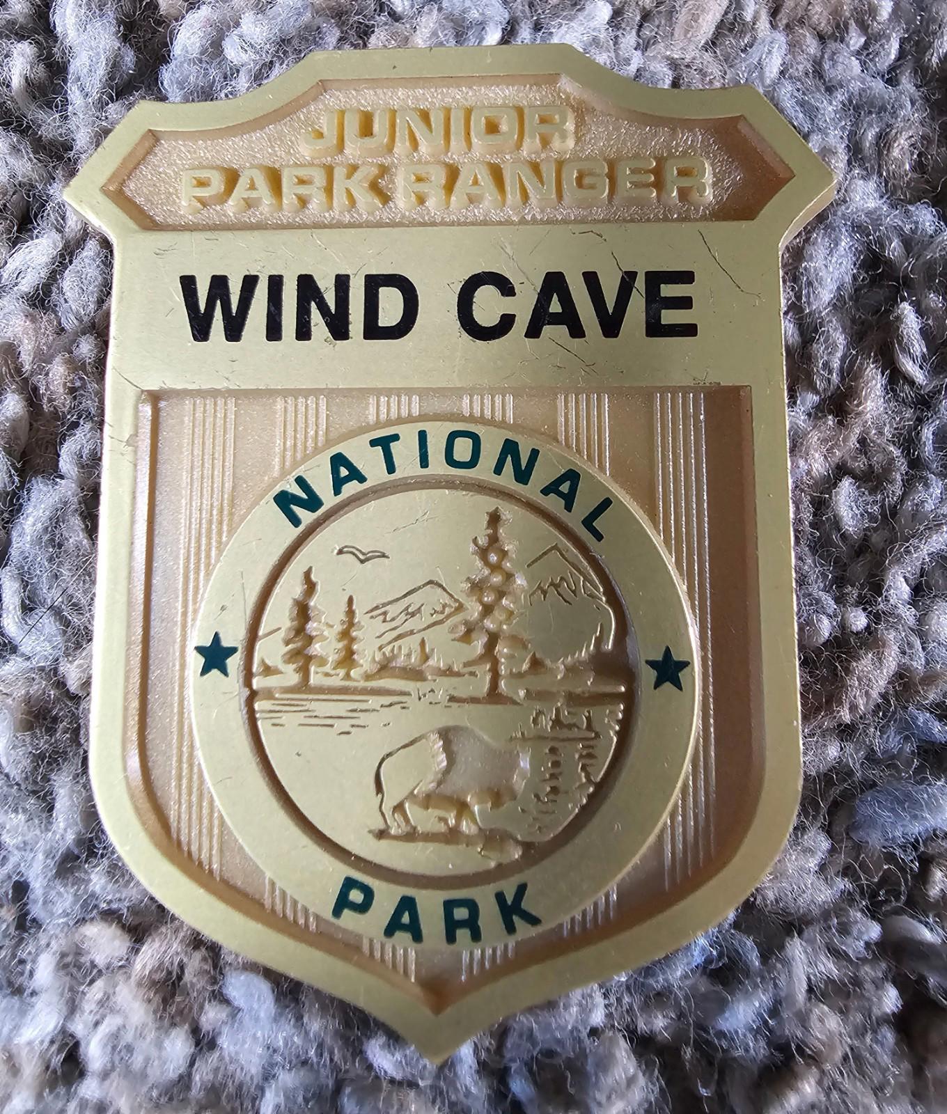 Wind Cave NATIONAL PARK Junior Ranger Badge Pin