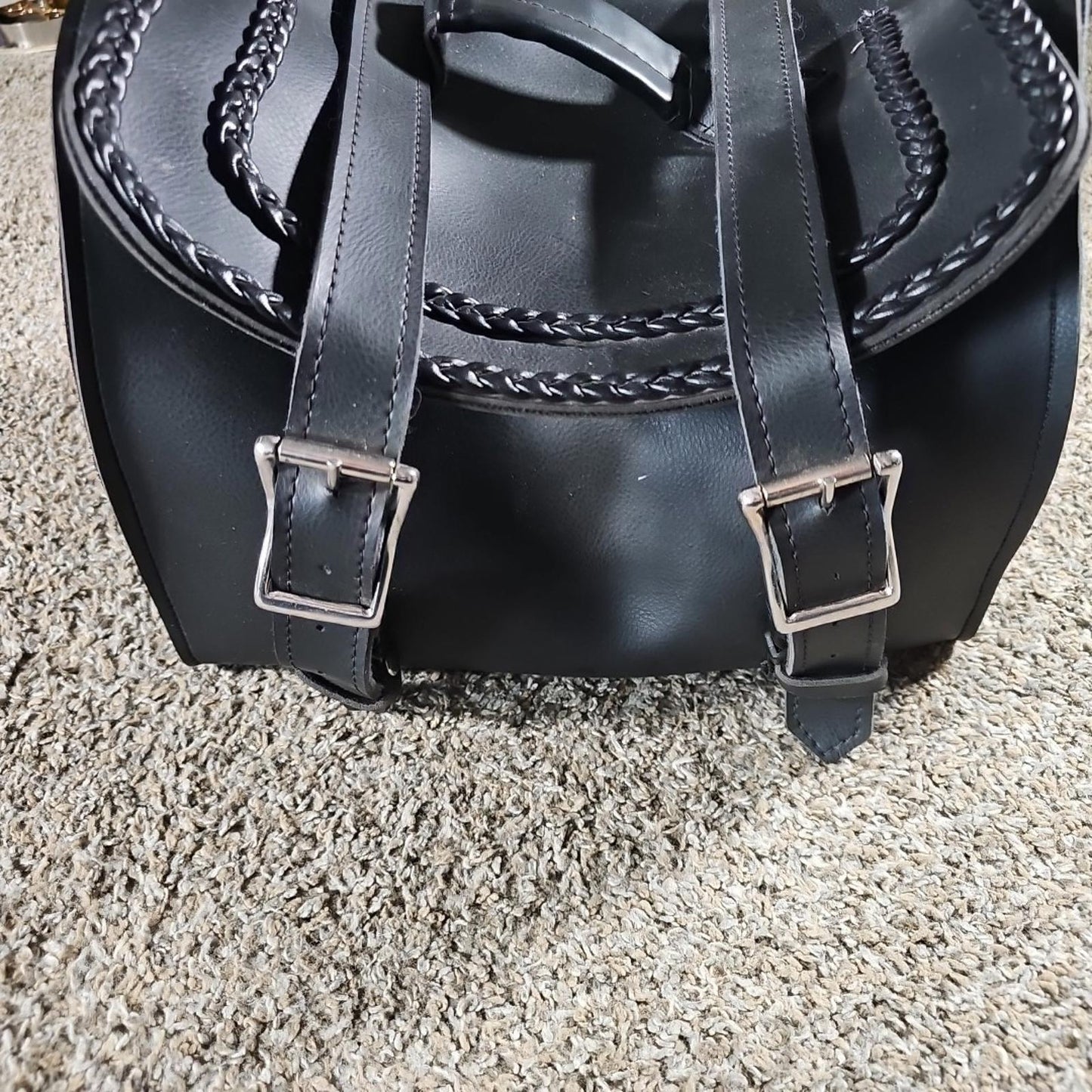 stateline interstate Heavy Leather Motorcycle Scooter bag