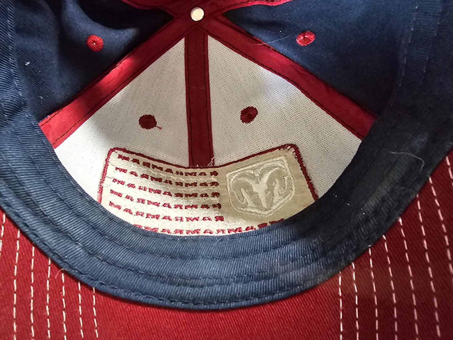 Dodge Ram Baseball Hat American Flag  USA Hook & Loop