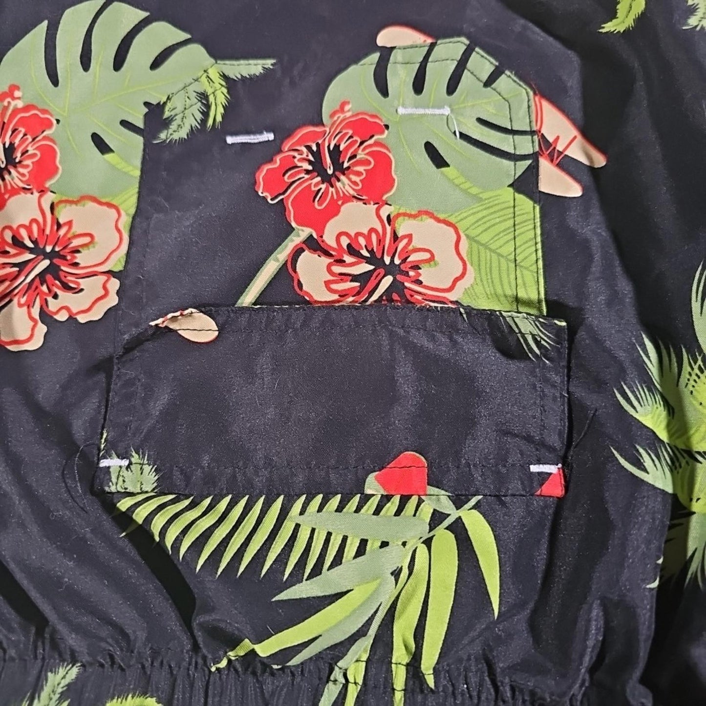 Men's U.S POLO ASSN Floral Planes Mesh Lined Swim Trunks Board Shorts Size XL