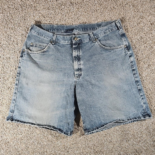 LEE Loose Dungarees Jean Shorts Sz 40