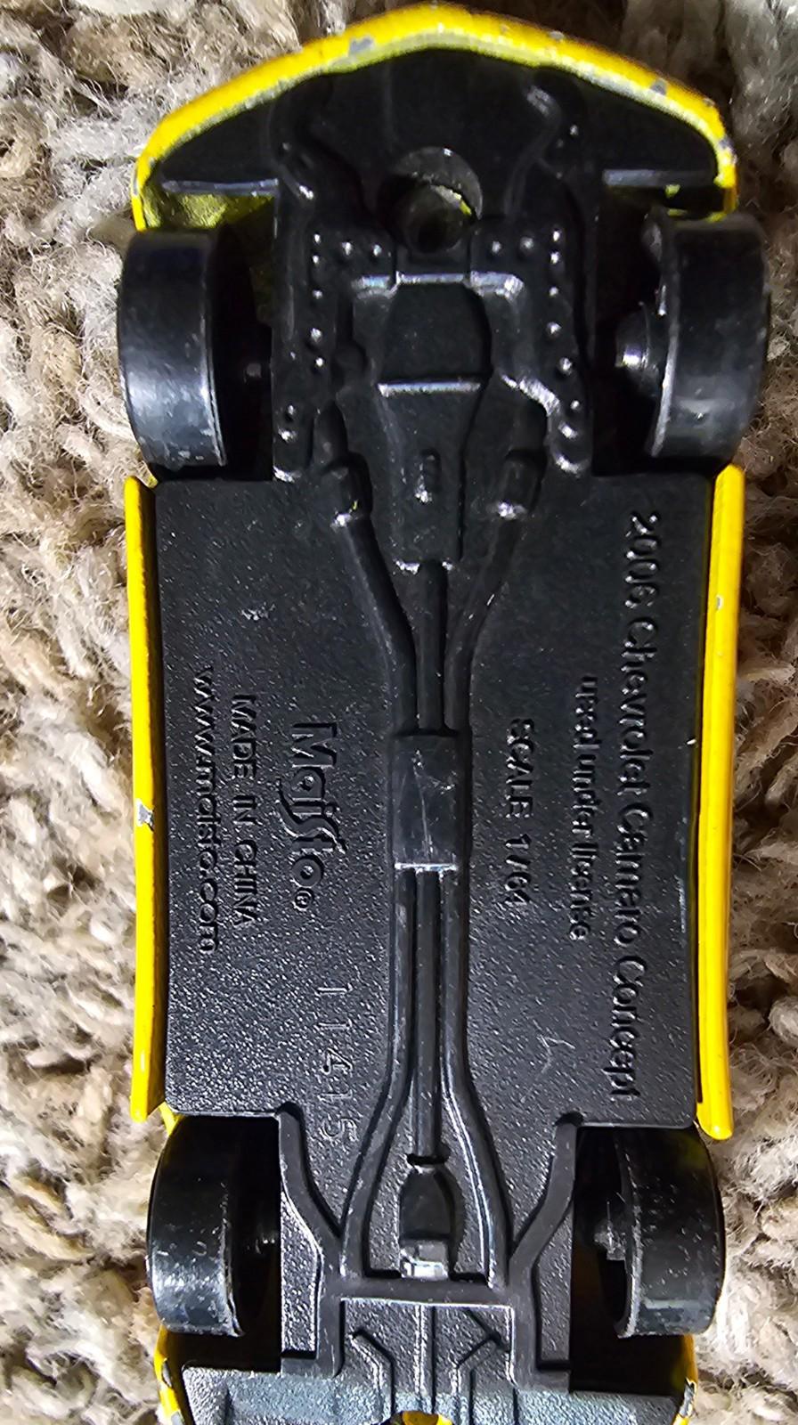 MAISTO 2006 CHEVY CAMARO CONCEPT  CAR Yellow 1/64 Diecast