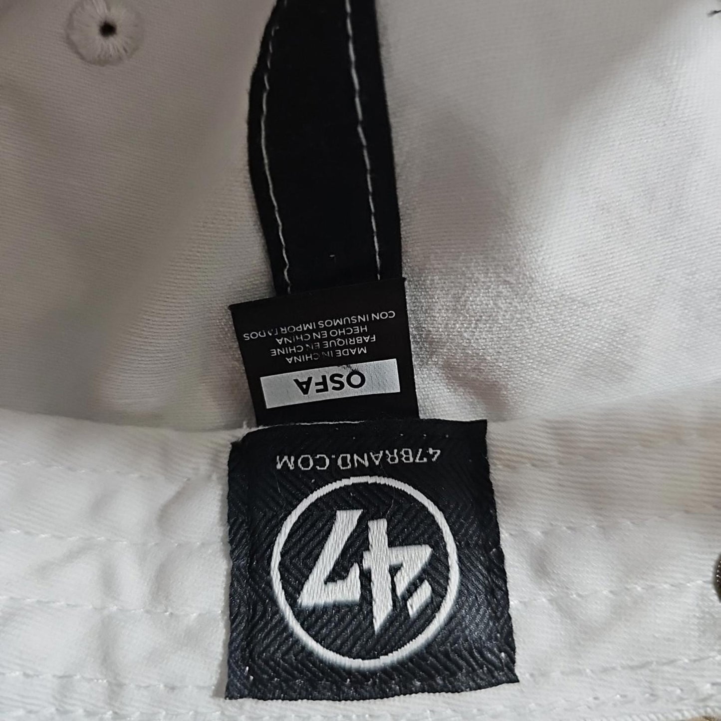 Nütrl Vodka '47 White Baseball Cap Adjustable Strapback