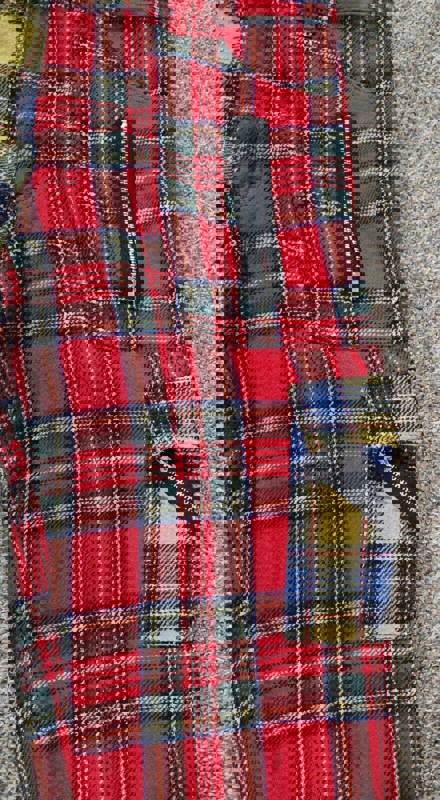 Tiger Of London Plaid Flannel Bondage Zippper Punk Pants 34