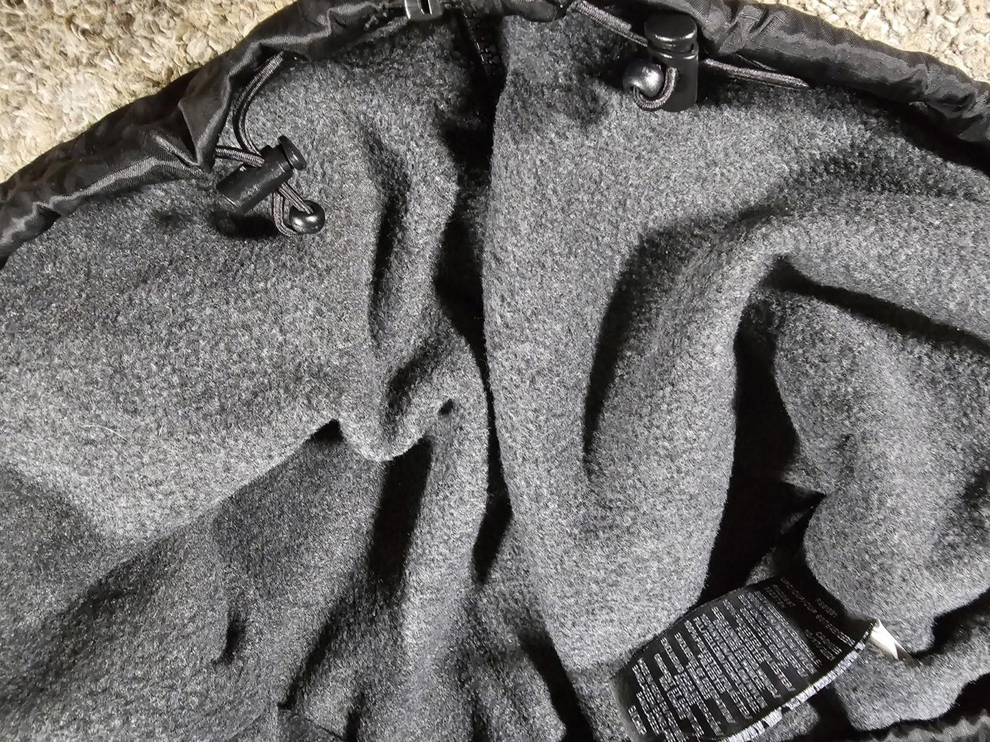 Dickies Jacket Small Black Nylon Ripstop Fleece Lined Hooded