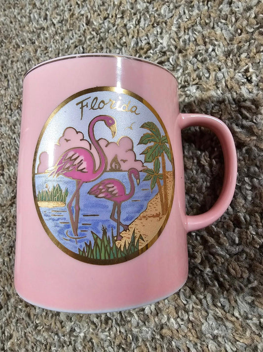 florida flamingo pink coffee mug