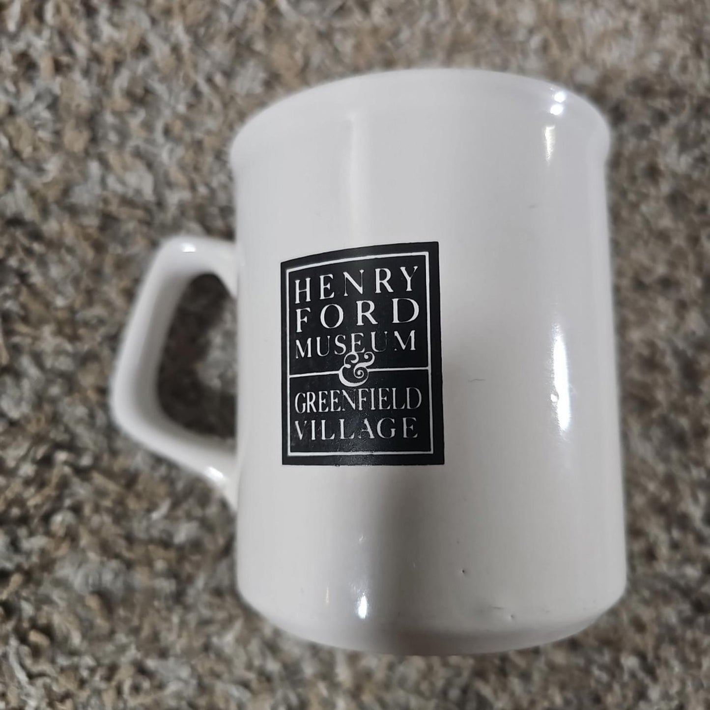 texaco motor oil henry ford museum coffee Mug Broken Handle